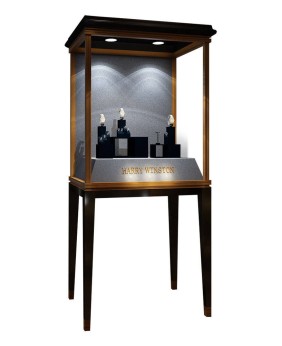 Дизайн витринного шкафа выставочного зала ювелирных изделий коммерчески изготовленной на заказ витрины украшений новый роскошный